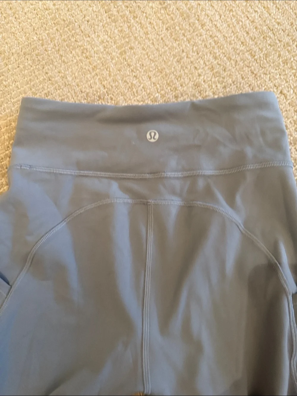 Lululemon Women’s Gray High Rise Leggings Size 4 Drawstring Athletic Yoga Pants